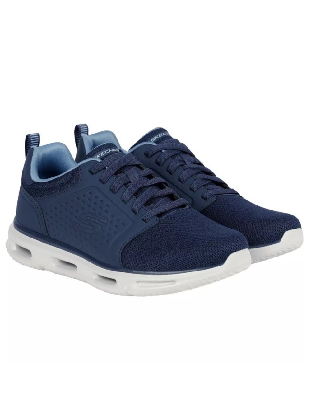 Skechers Glide Lite Navy Mens Sneakers Size 13 With Memory Foam Sole